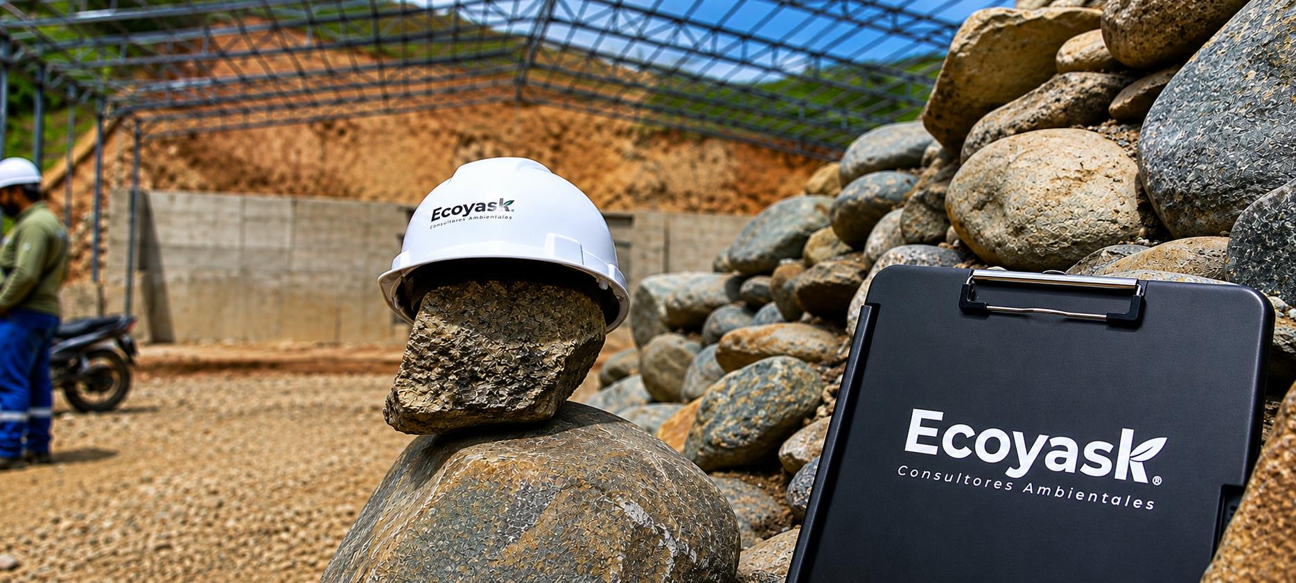 Técnico de Ecoyask en un proyecto de campo