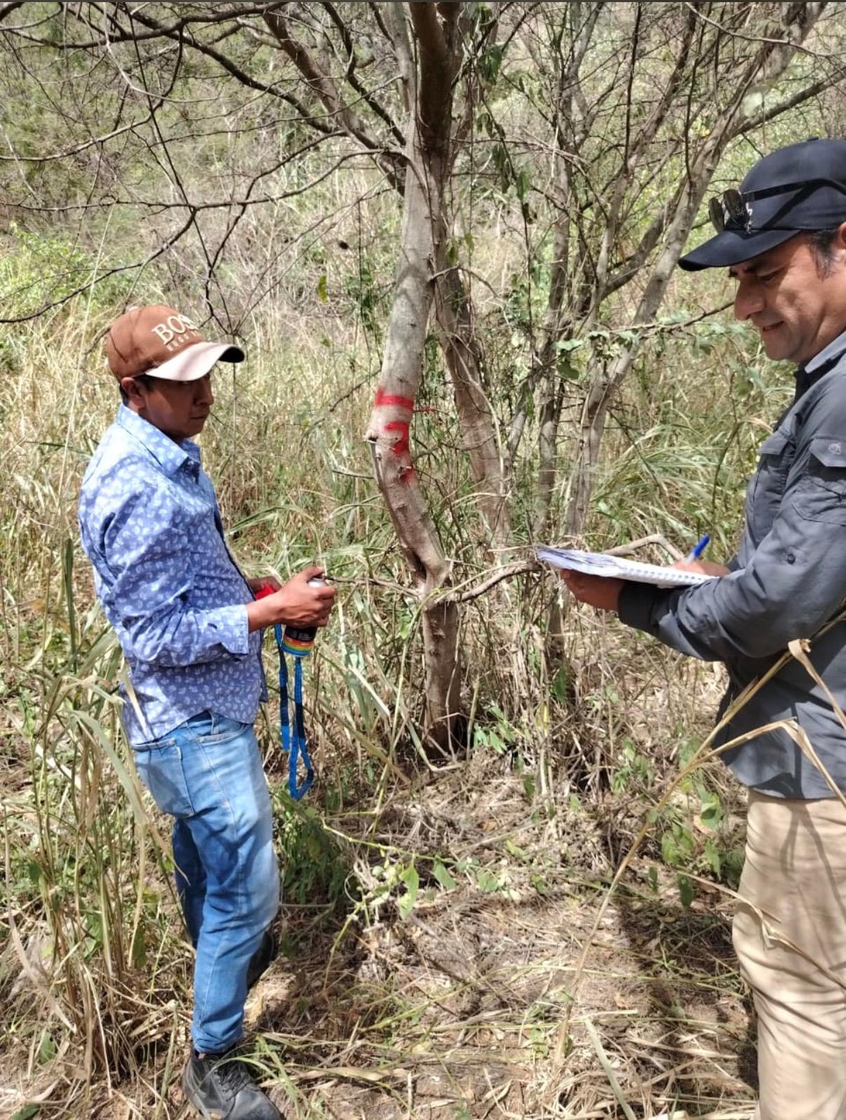Técnicos de Ecoyask en levantamiento de información de campo